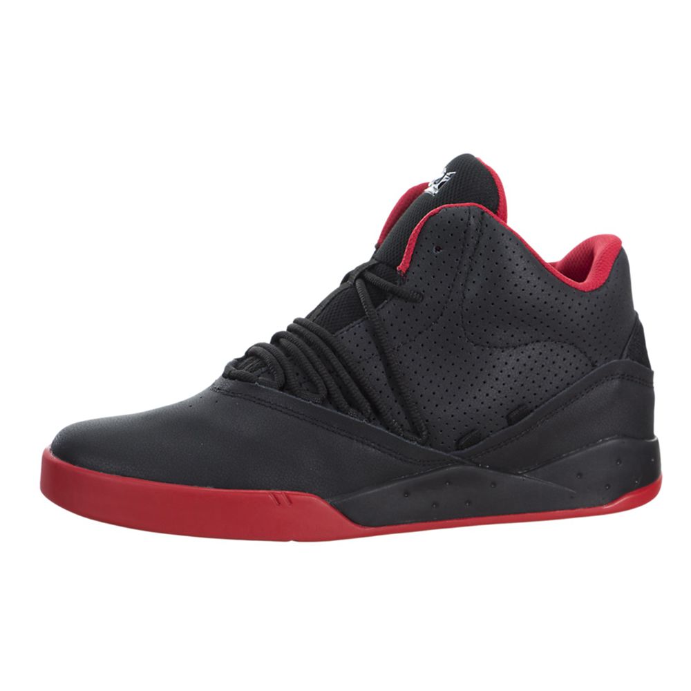 Baskets Supra Estaban Noir Rouge Black/Red-Red Homme | XTX-42872126